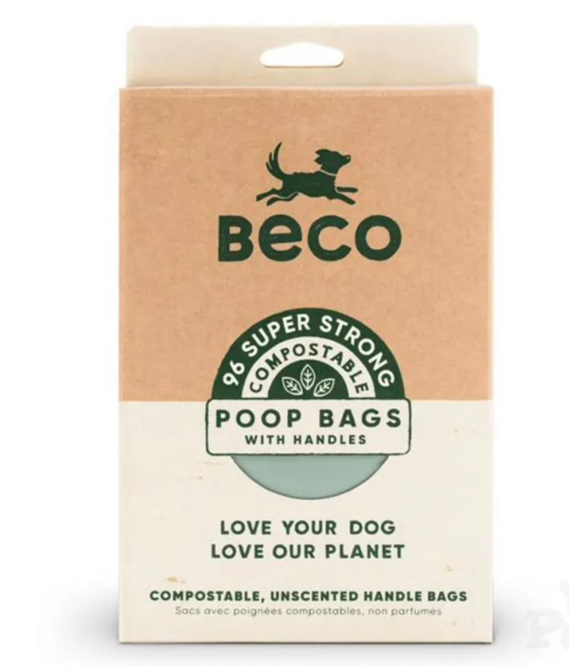 Beco Poop Bags 96 Compostable with handles