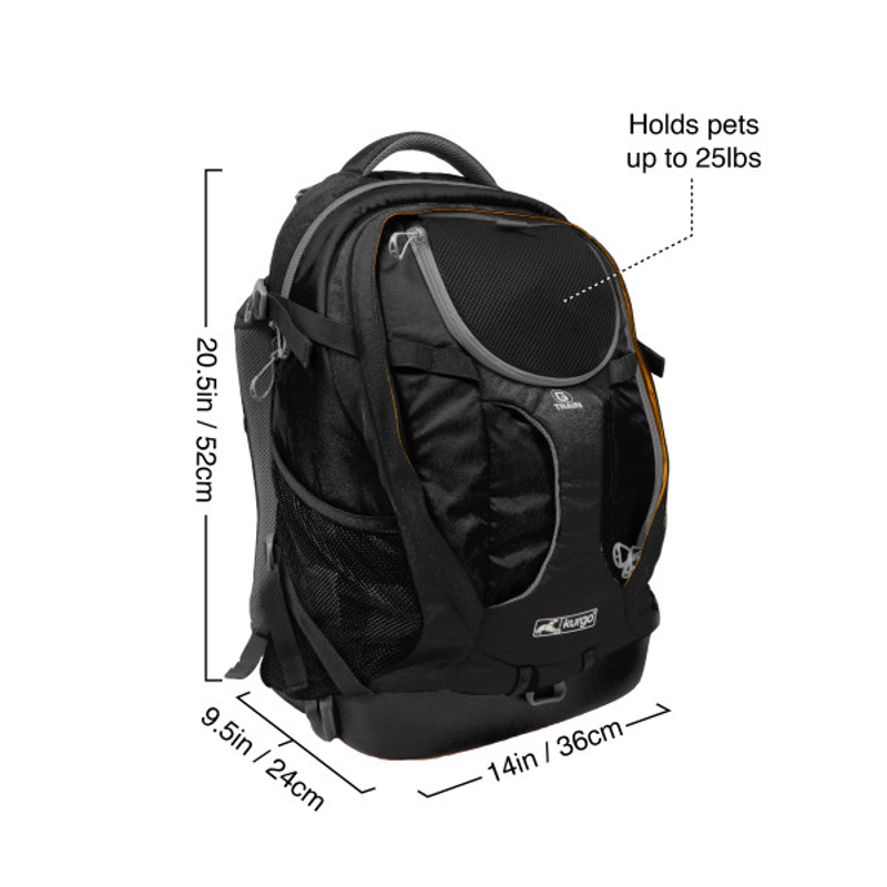Kurgo G-Train Dog Carrier Backpack - Black
