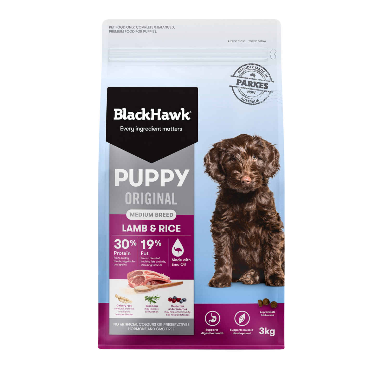 Black Hawk Puppy Medium Breed Lamb & Rice
