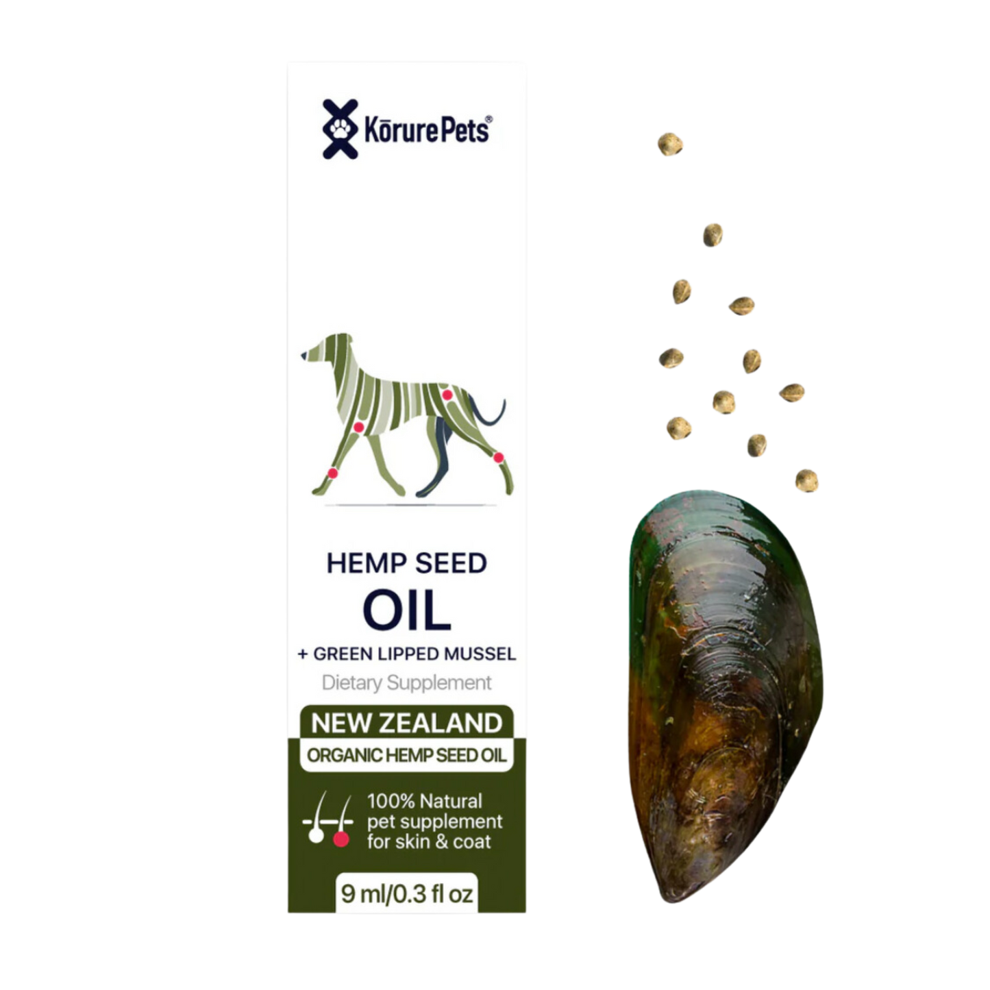 Korure Pets Hemp Seed & Mussel Oil