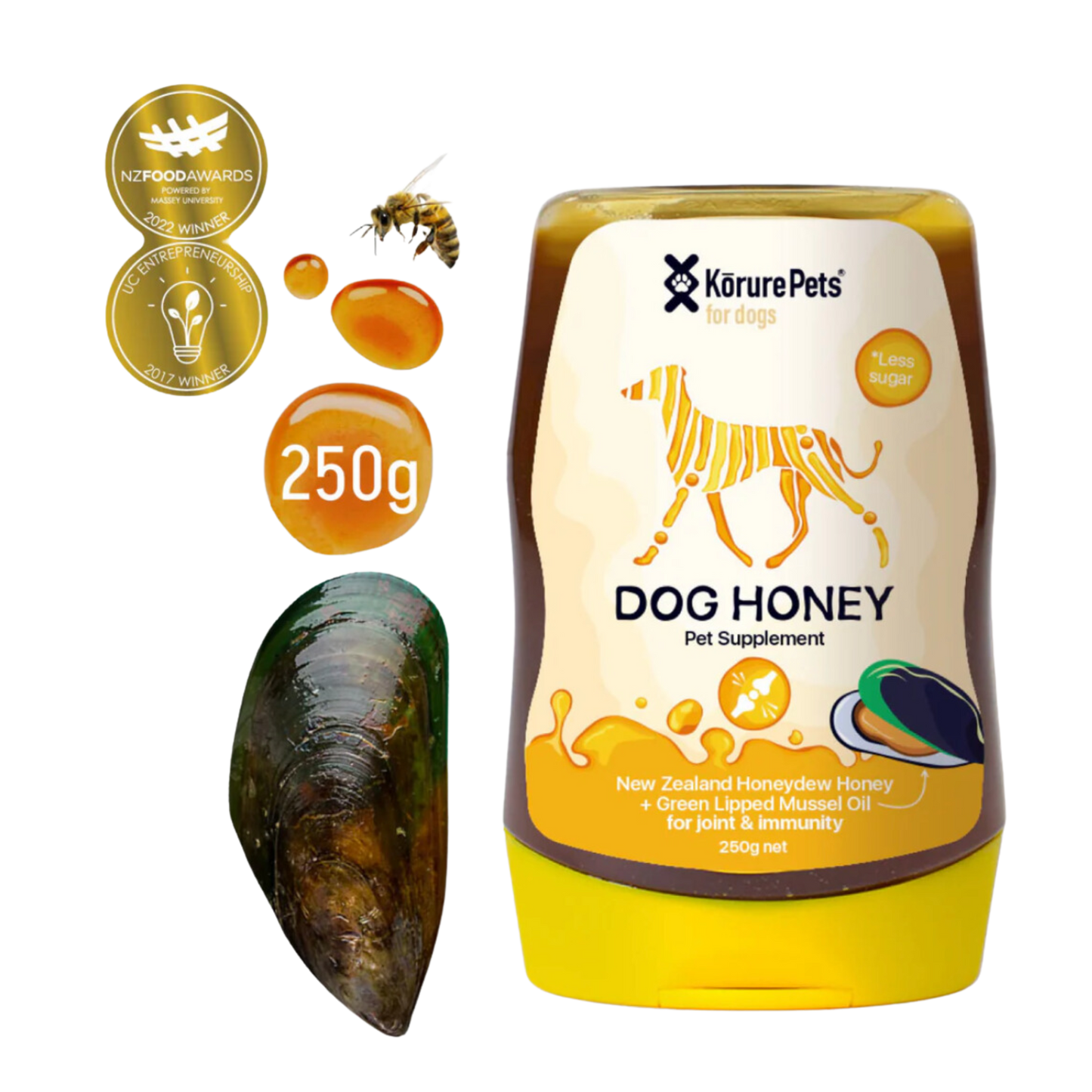 Korure Pets Honey & Mussel Oil